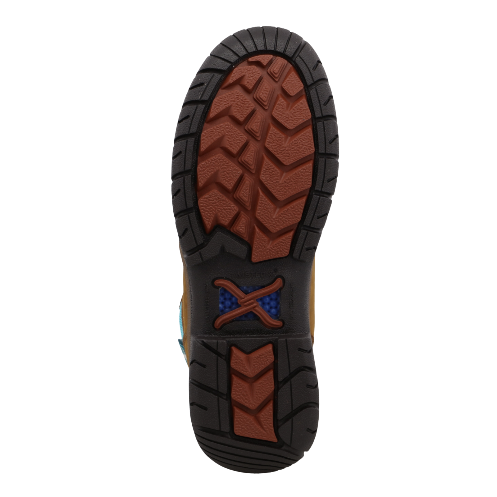 Twisted X® Ladies 4" Oiled Saddle & Aruba Blue Work Boots WAXW001 - Image 2