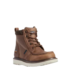 Ariat Ladies Rebar Wedge Moc Toe H2O Aged Honey Work Boots 10038336