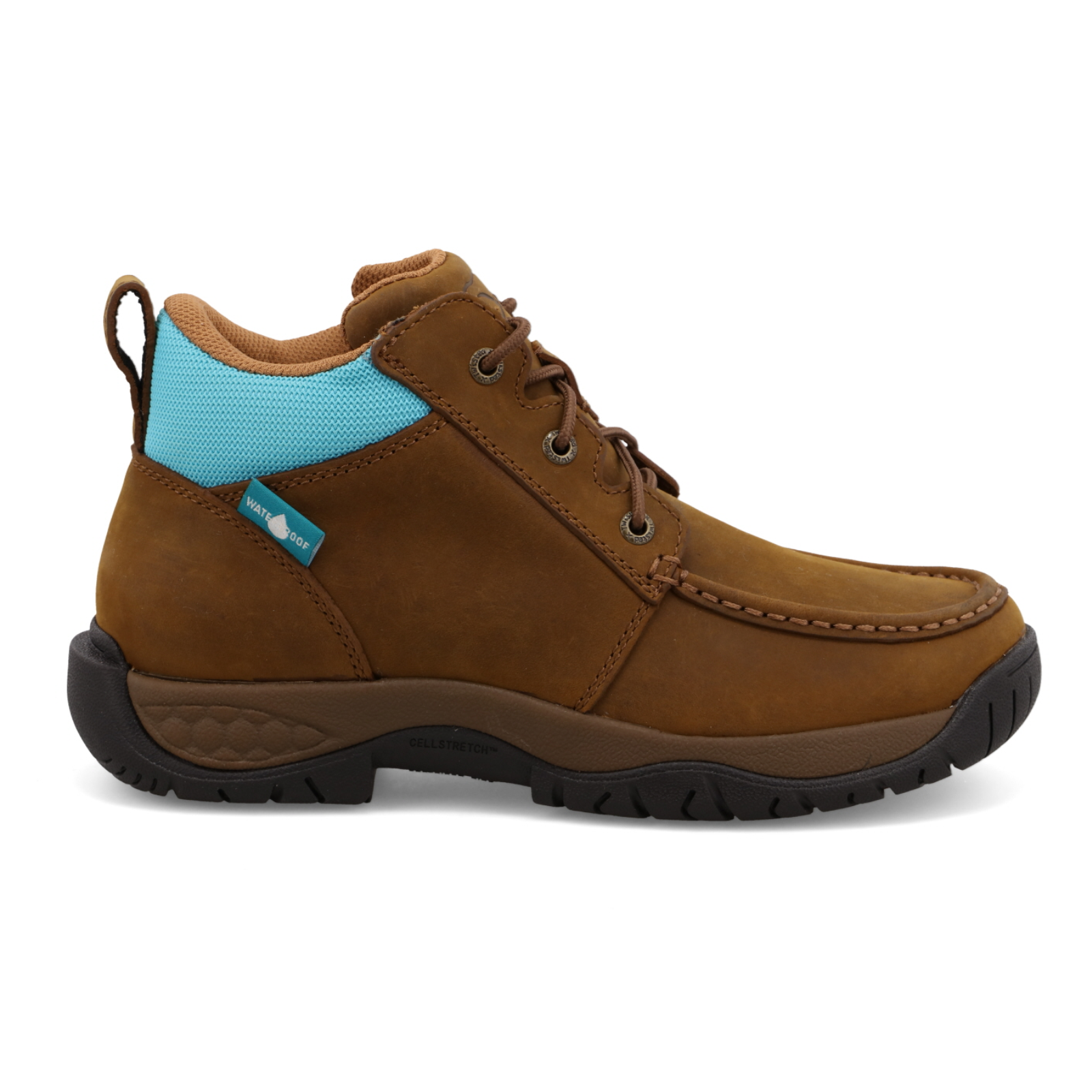 Twisted X® Ladies 4" Oiled Saddle & Aruba Blue Work Boots WAXW001 - Image 3