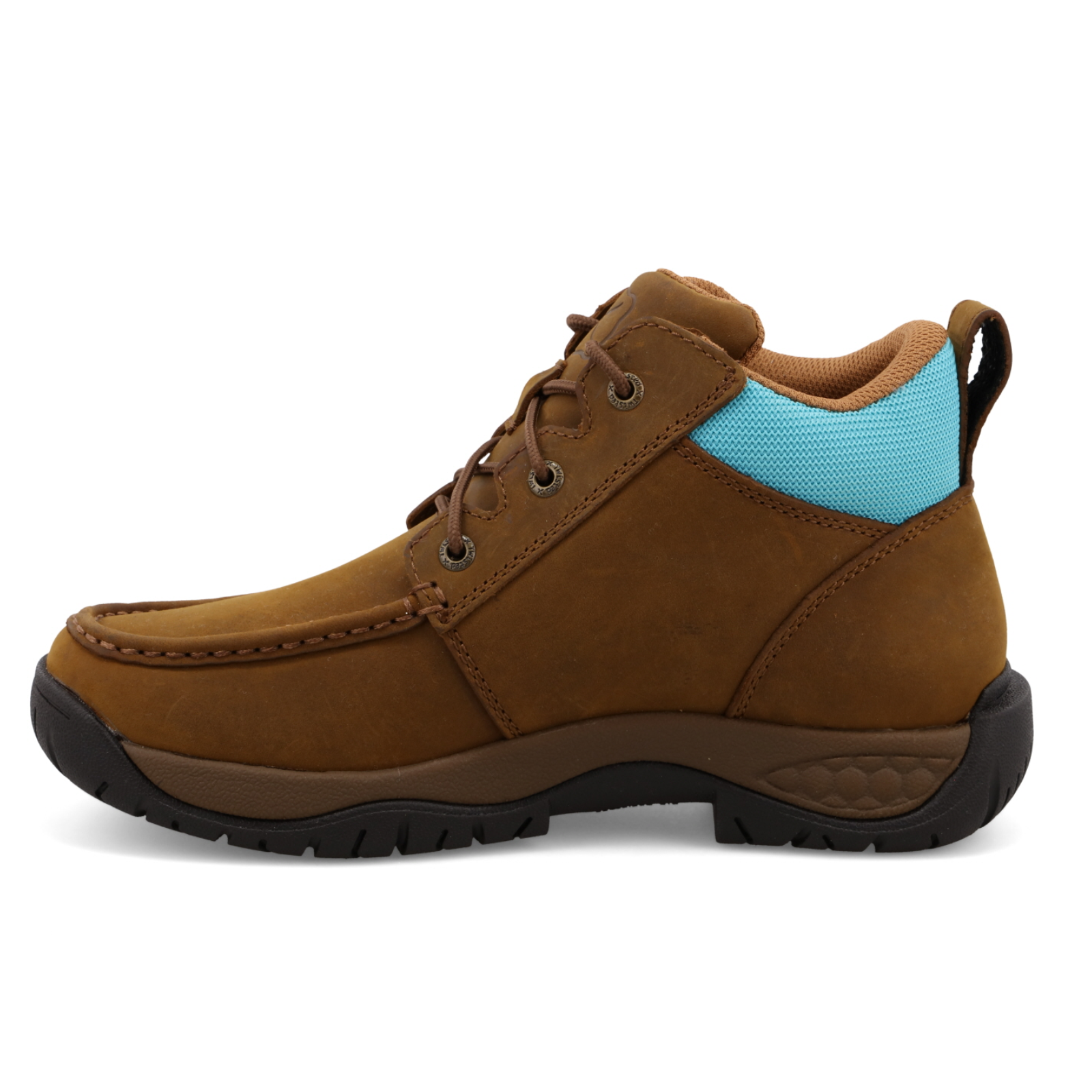 Twisted X® Ladies 4" Oiled Saddle & Aruba Blue Work Boots WAXW001 - Image 4