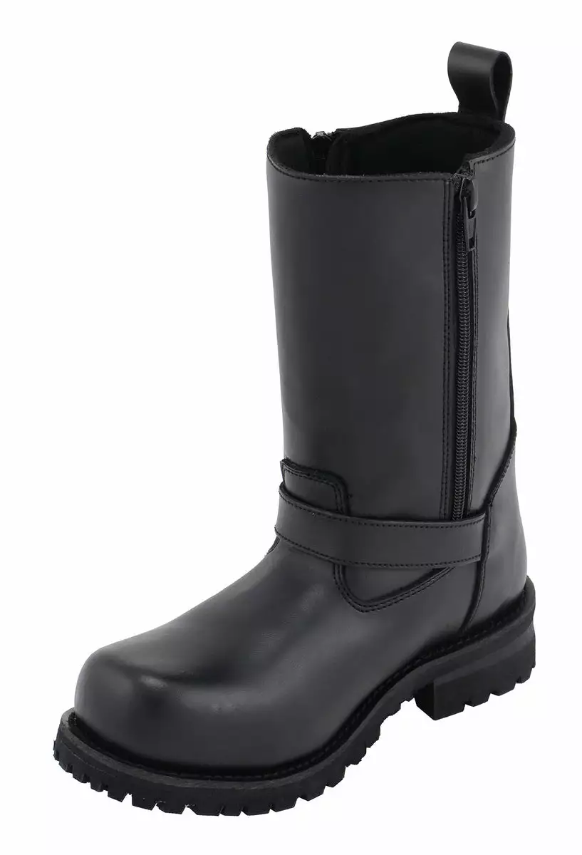 M Boss Motorcycle Apparel BOS49004 Men's 10 Inch Afterburner Leather Motorcycle Boots - Image 3