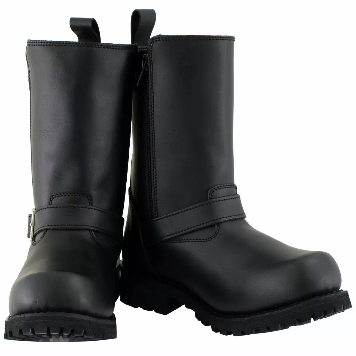 M Boss Motorcycle Apparel BOS49004 Men's 10 Inch Afterburner Leather Motorcycle Boots - Image 5