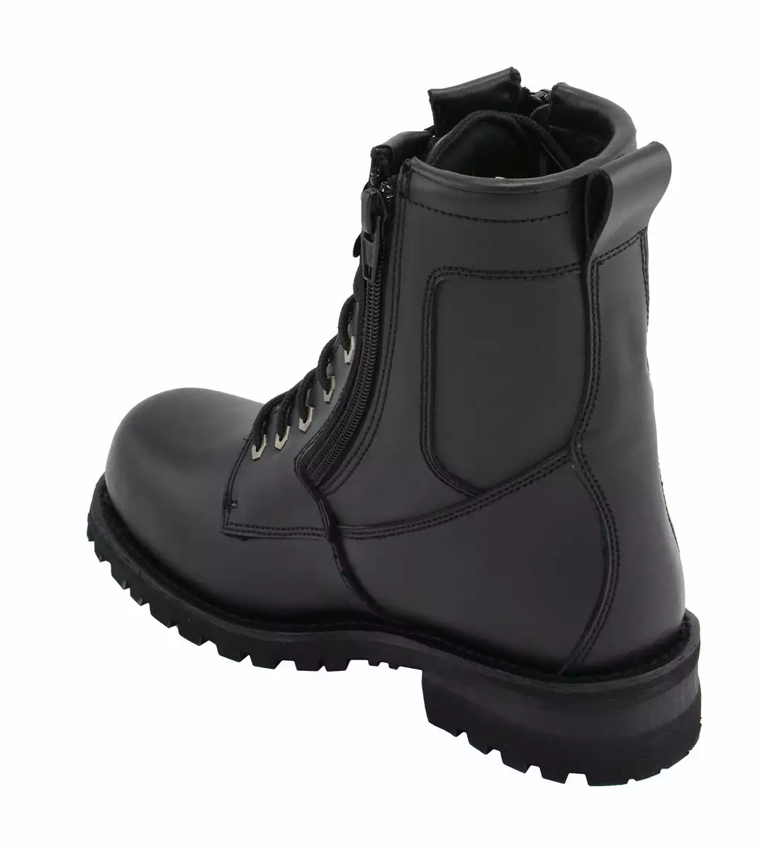 M Boss Motorcycle Apparel BOS49006 Men's 9 Inch Black Trooper Leather Motorcycle Boots - Image 4