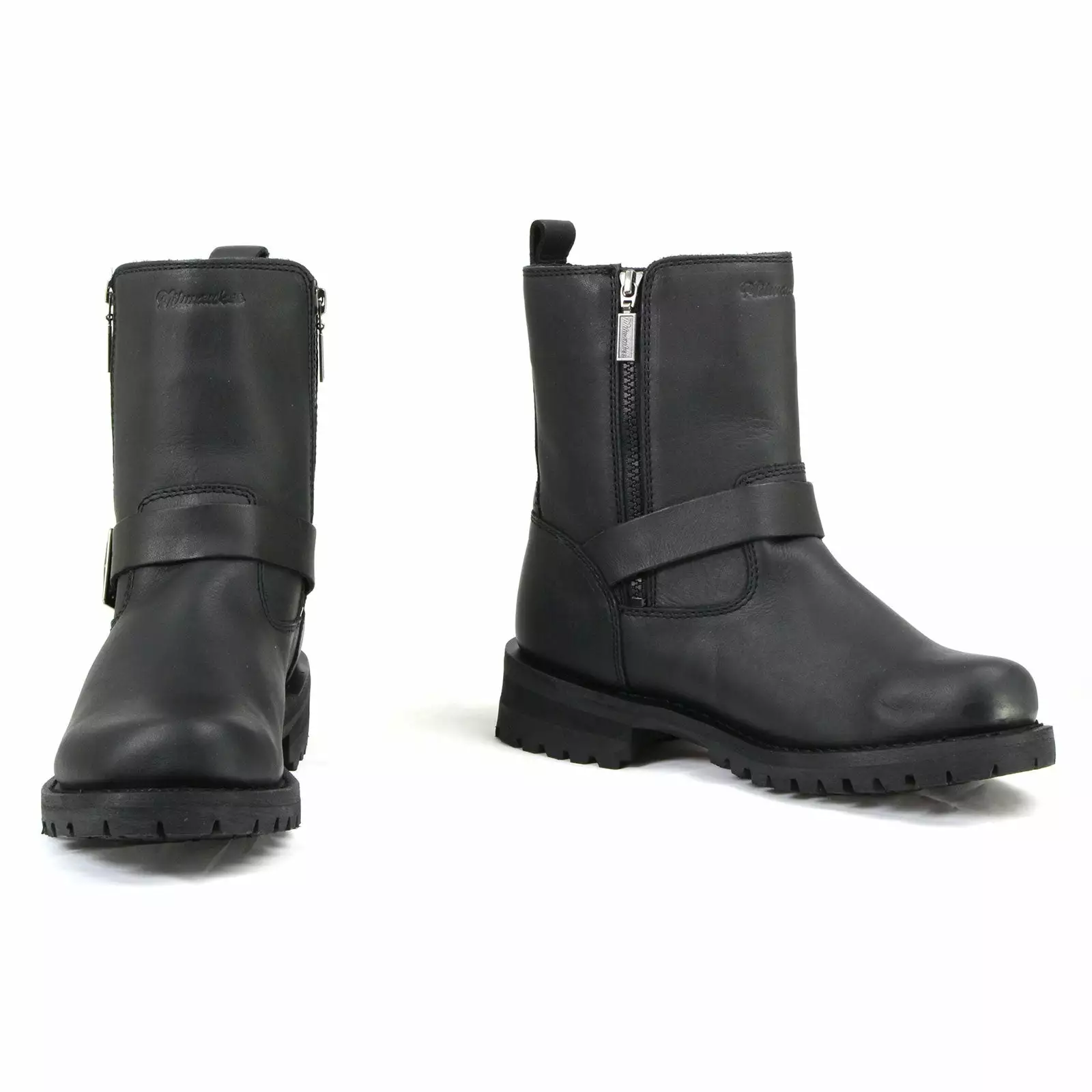 Milwaukee Motorcycle Clothing Company MB407 Men's Black Afterburner Motorcycle Leather Boots - Image 2