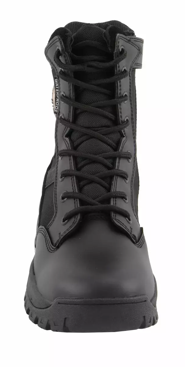 Milwaukee Leather MBL9495 Women Black Leather Tactical Boots With Side Zipper - Image 3