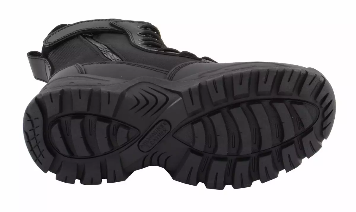 Milwaukee Leather MBL9495 Women Black Leather Tactical Boots With Side Zipper - Image 10