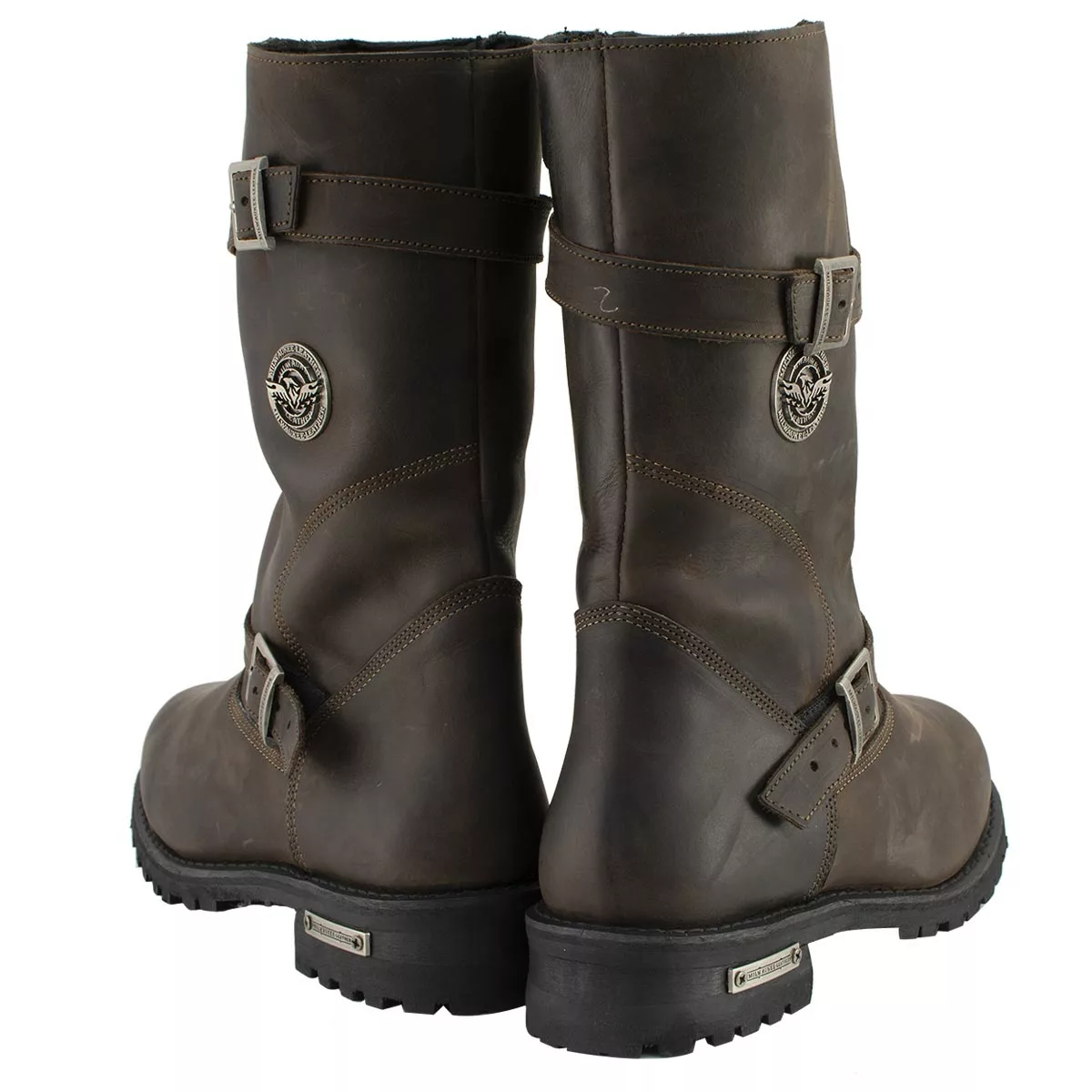 Milwaukee Leather MBM9063 Men's Classic ‘Distressed Brown’ Motorcycle Leather Engineer Boots - Image 6