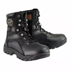Milwaukee Leather MBM9105 Men's 9-Inch Black Tactical Lace To Toe Leather Boots