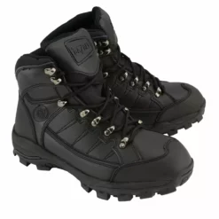 Bazalt MBM9129ST Men's Black Water And Frost Proof Leather Boots With Composite-Toe