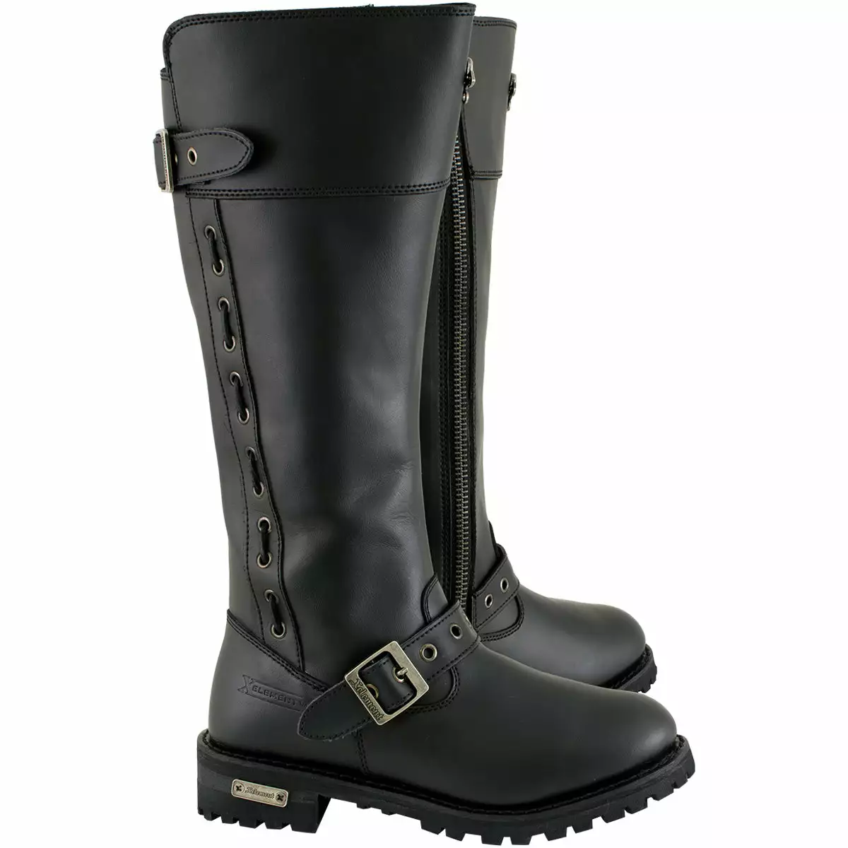 Xelement X93009 Women's 'Myna' Black Performance Knee High-Tall Leather Motorcycle Boots - Image 10