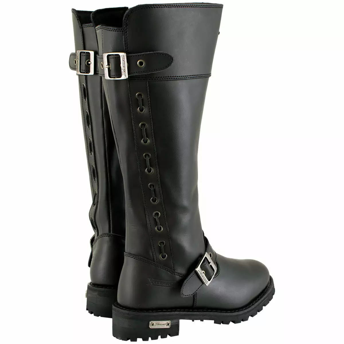 Xelement X93009 Women's 'Myna' Black Performance Knee High-Tall Leather Motorcycle Boots - Image 3