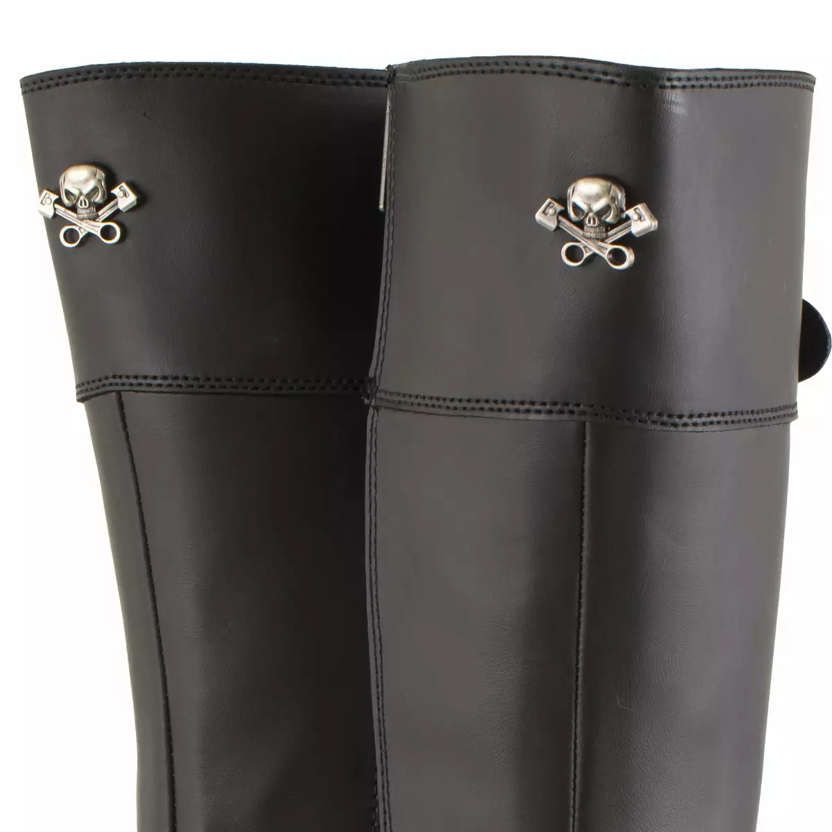 Xelement X93009 Women's 'Myna' Black Performance Knee High-Tall Leather Motorcycle Boots - Image 9